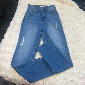 Level 99 Women's Straight Leg Blue Jeans Sz 25
